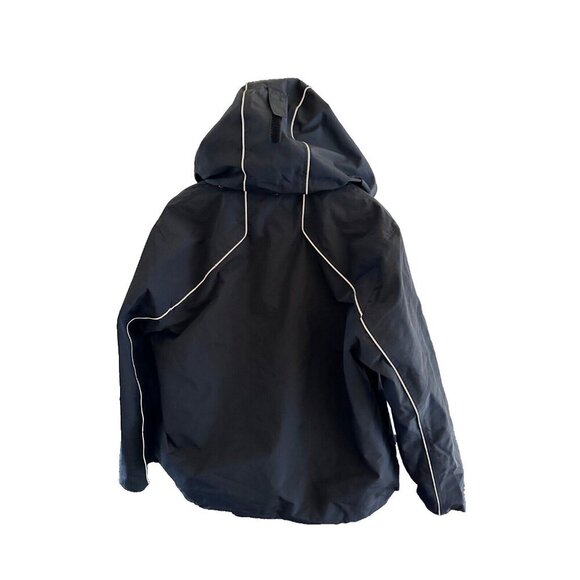 Land's End Men's Squall WindbreakerJacket Black Company LOGO L 42-44 READ - Picture 4 of 8